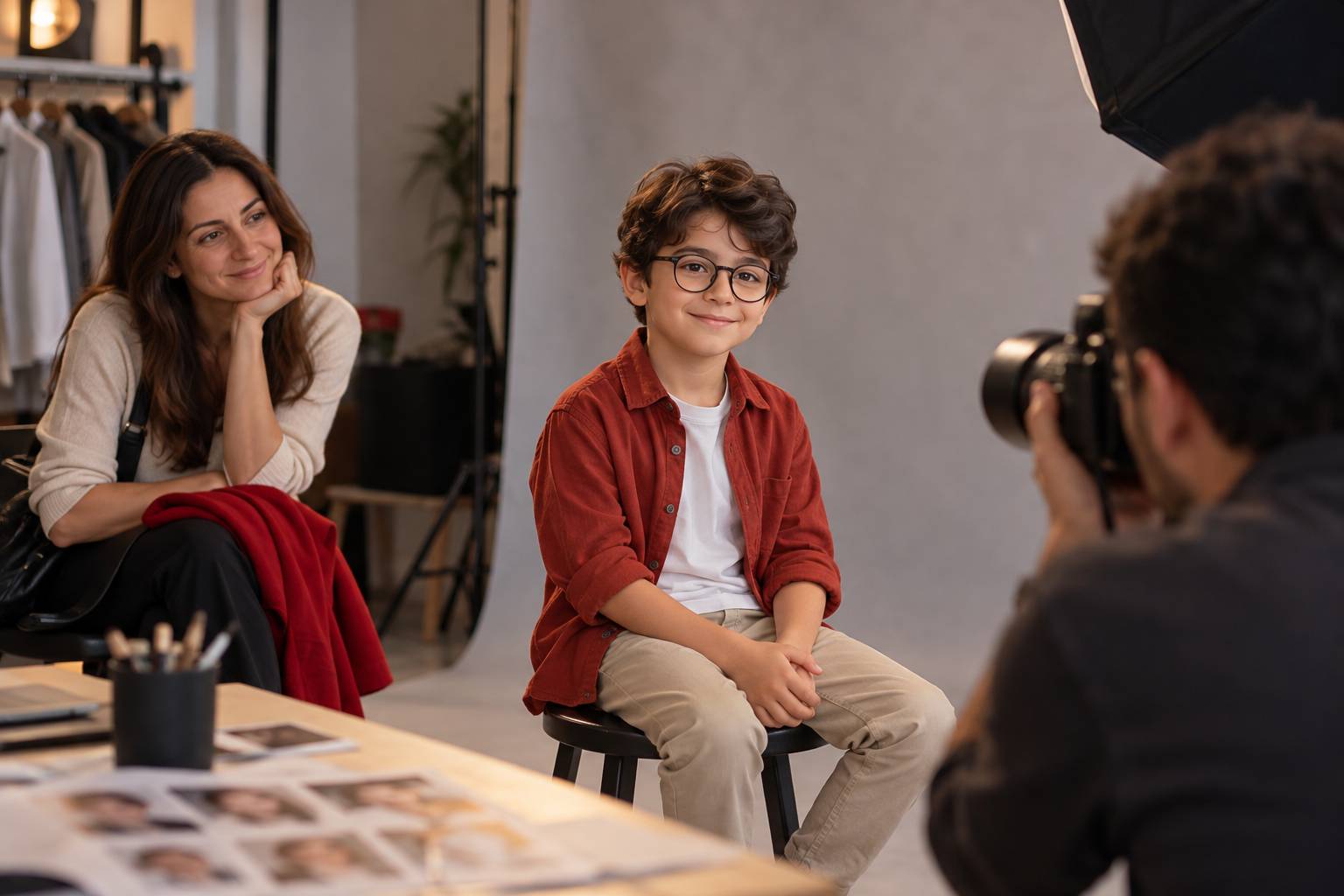 Gözlüklü çocuk cast fotoğrafında gözlük takmalı mı?