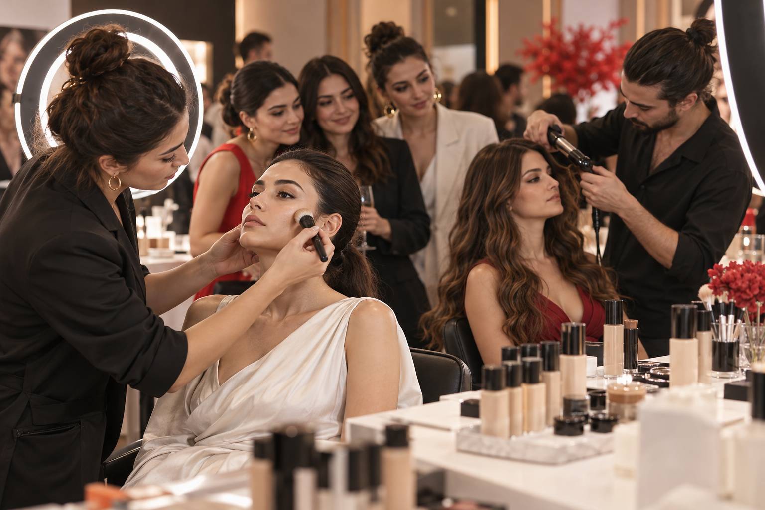 Kozmetik lansmanı için güzellik modeli başvurusu