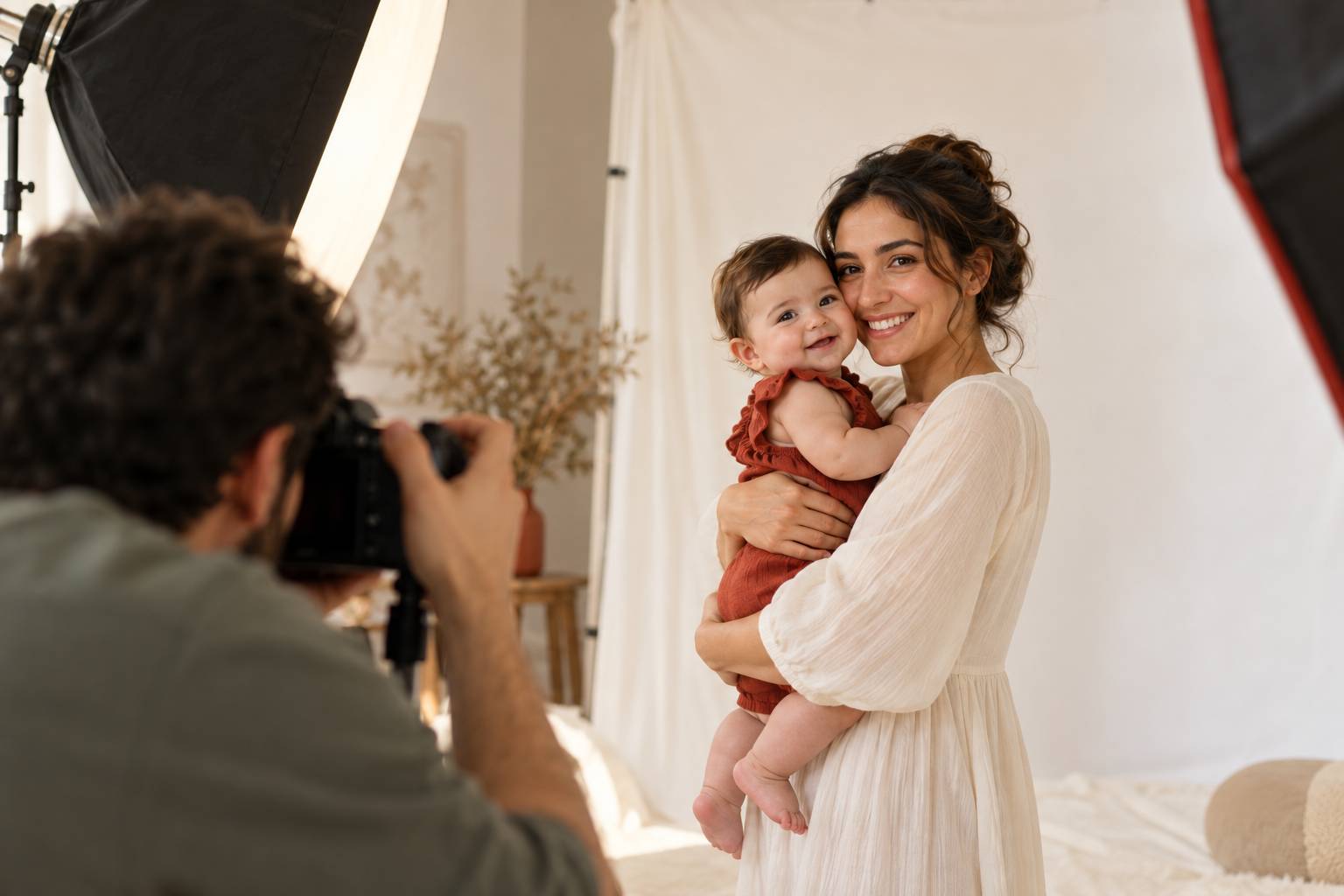 Bebek ürünleri kataloğu için anne ve bebek başvurusu