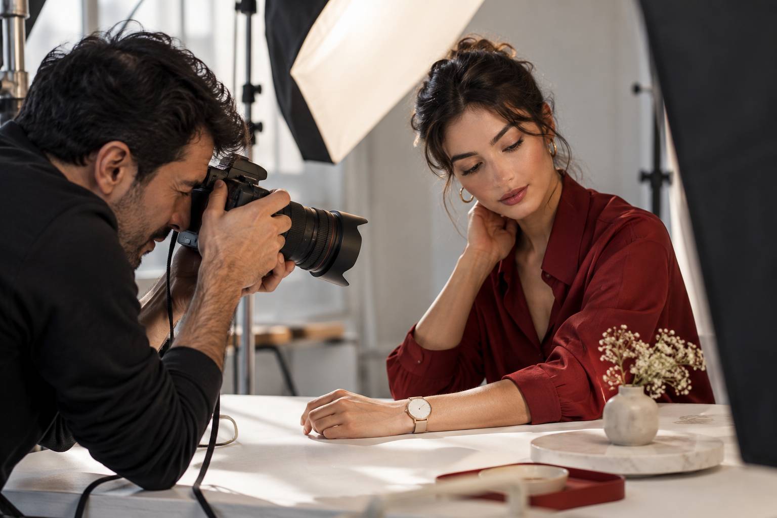 Saat kataloğu için bilek ve el modeli başvurusu