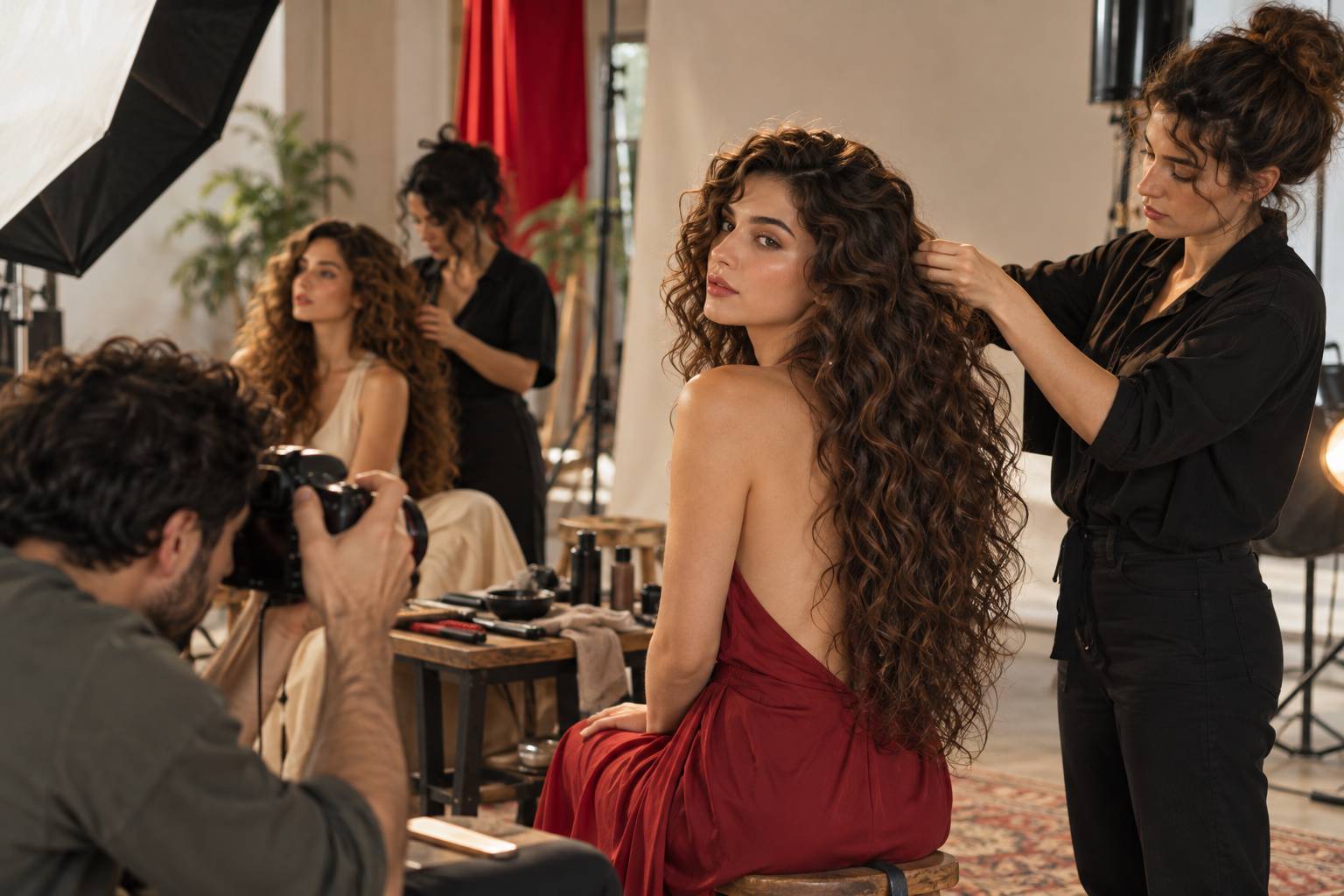 Saç bakım kataloğu için saç modeli aranıyor