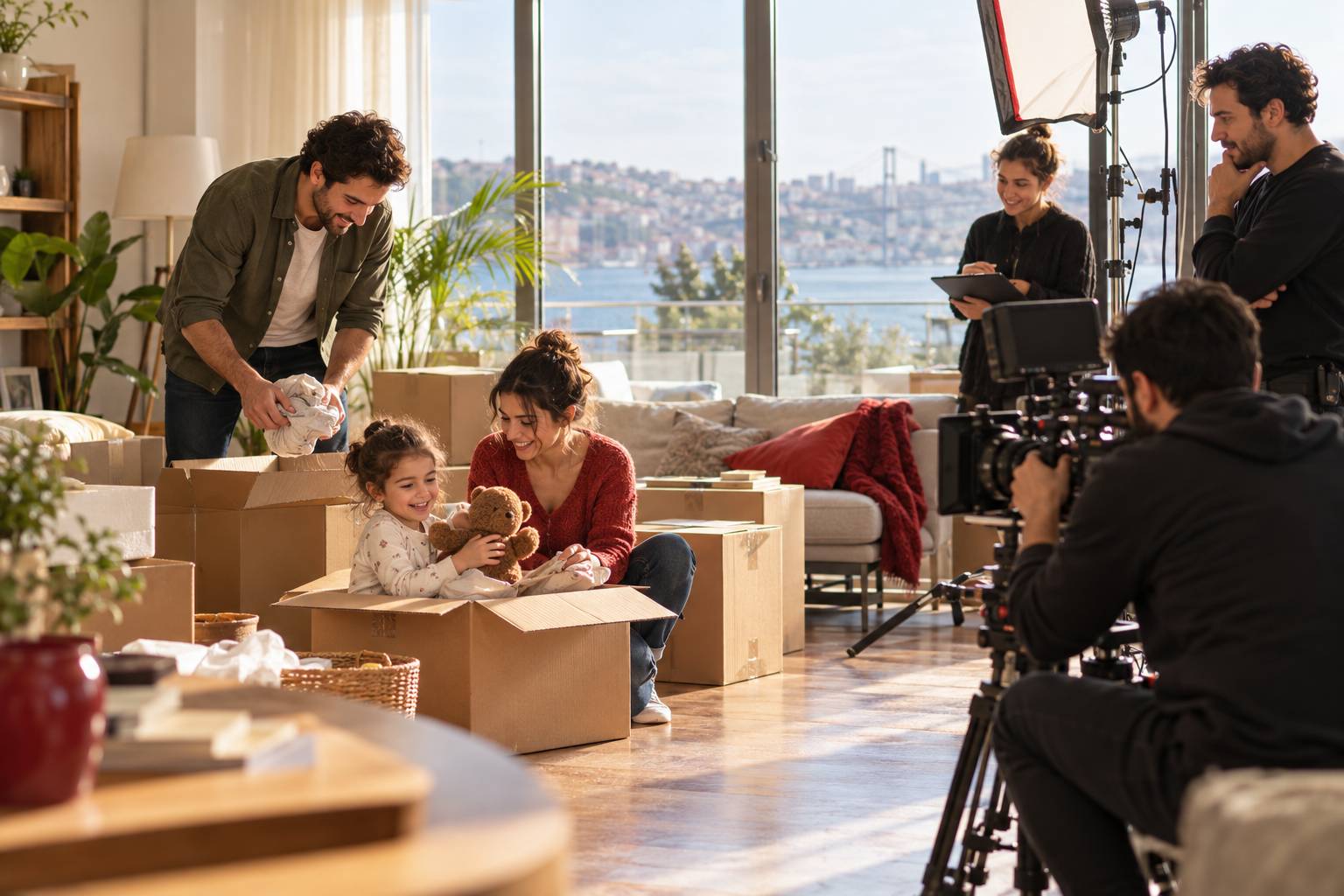 Emlak reklamları için genç çift ve aile aranıyor