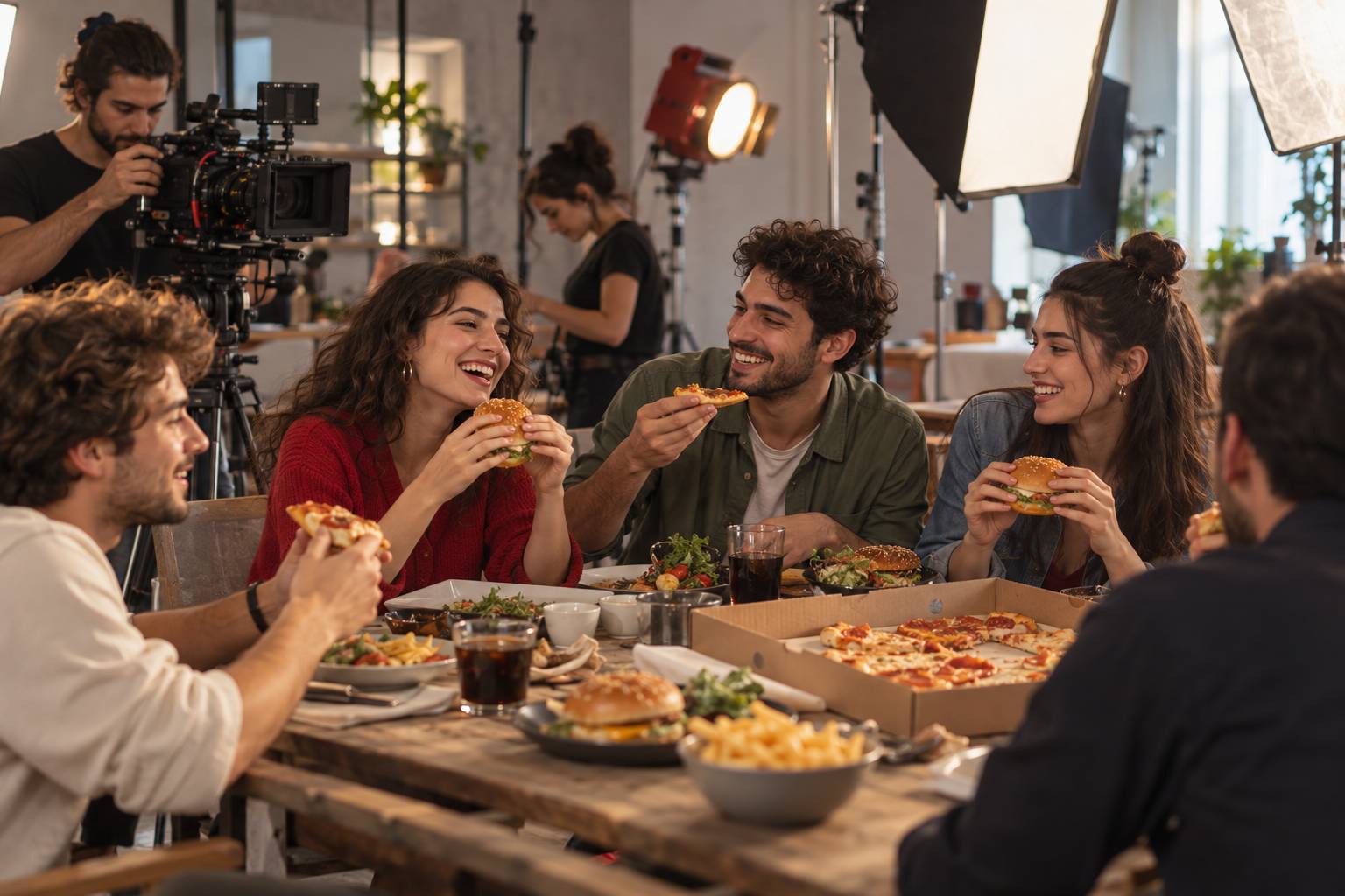 Fast food reklamları için genç arkadaş grubu aranıyor
